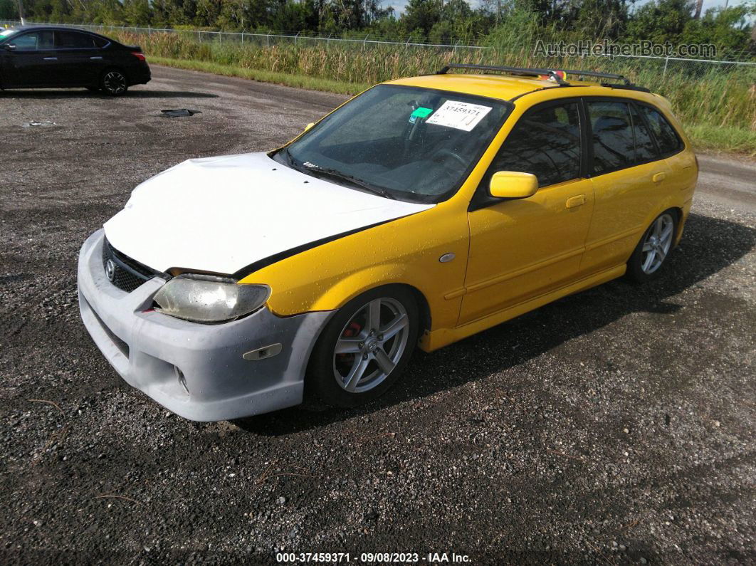 2002 Mazda Protege5   Yellow vin: JM1BJ245221625214