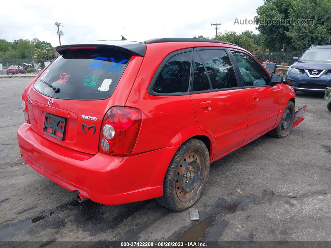 2002 Mazda Protege5   Red vin: JM1BJ245X21468600