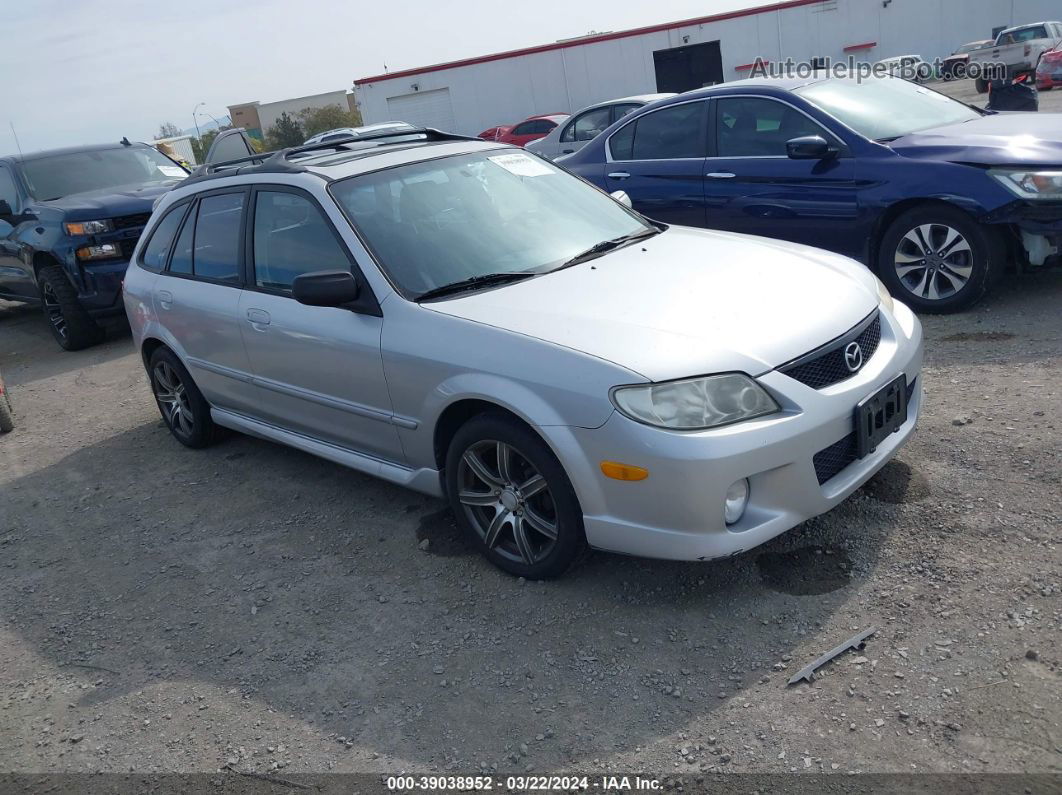 2002 Mazda Protege5   Silver vin: JM1BJ246221590098