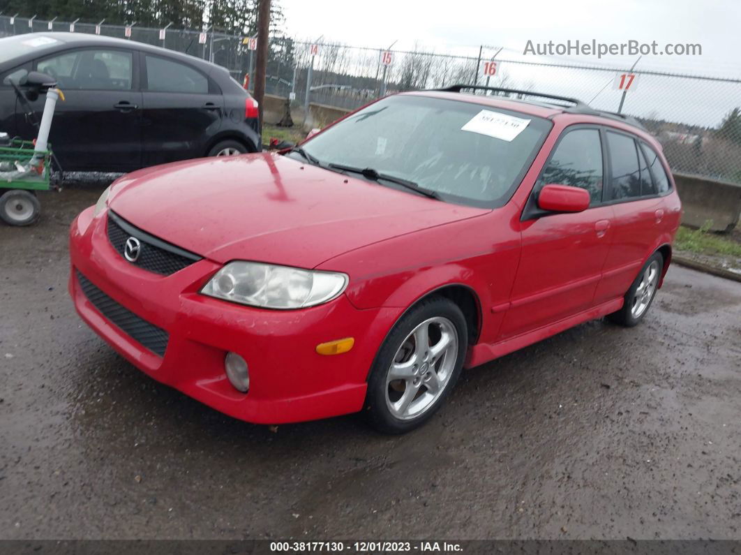 2002 Mazda Protege5 Base (a4)/base (m5) Red vin: JM1BJ246321482931