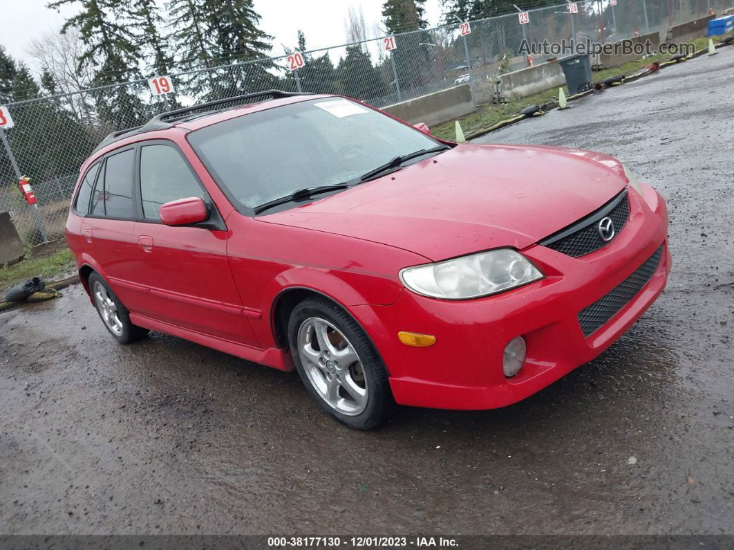 2002 Mazda Protege5 Base (a4)/base (m5) Red vin: JM1BJ246321482931