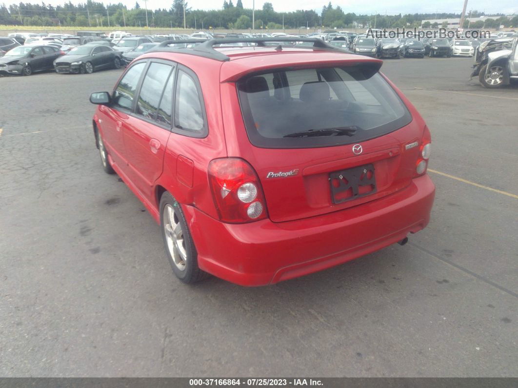 2002 Mazda Protege5   Red vin: JM1BJ246921630774