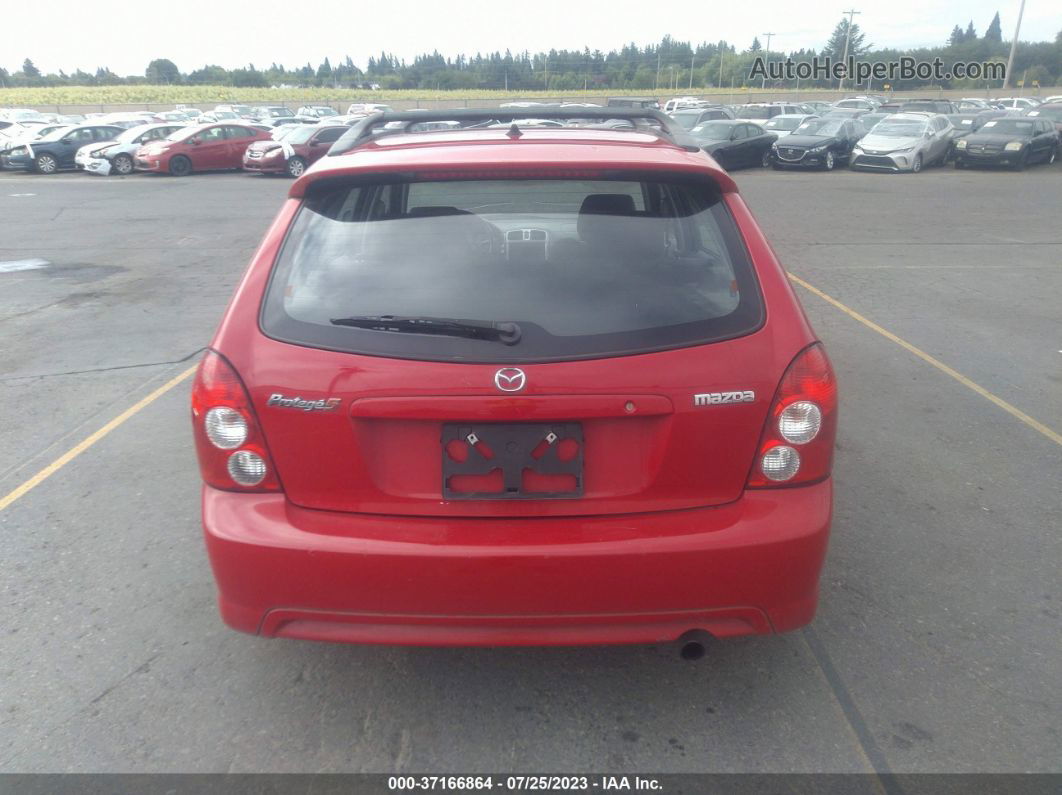 2002 Mazda Protege5   Red vin: JM1BJ246921630774