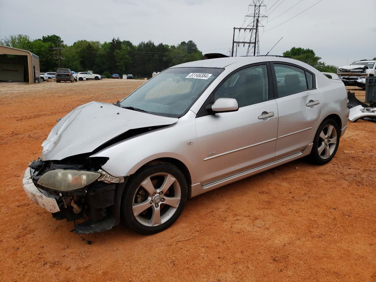 2005 Mazda 3 S Silver vin: JM1BK123751334334