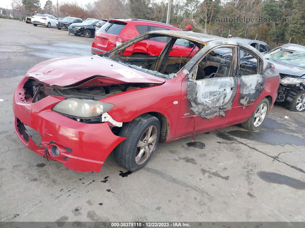 2005 Mazda Mazda3 S Red vin: JM1BK123851218995