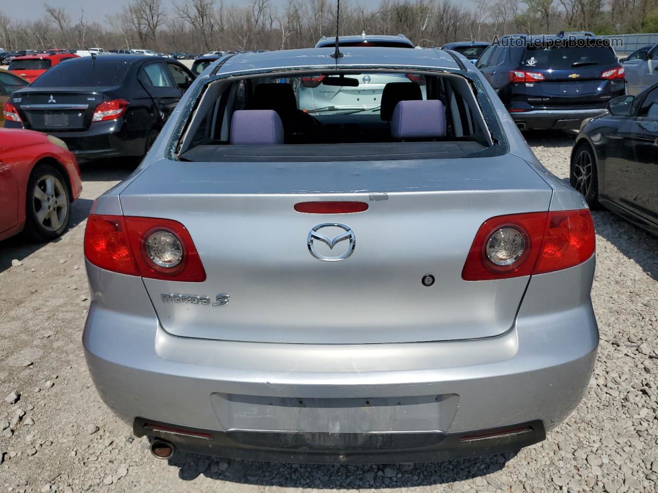 2005 Mazda 3 I Серебряный vin: JM1BK12F151251699