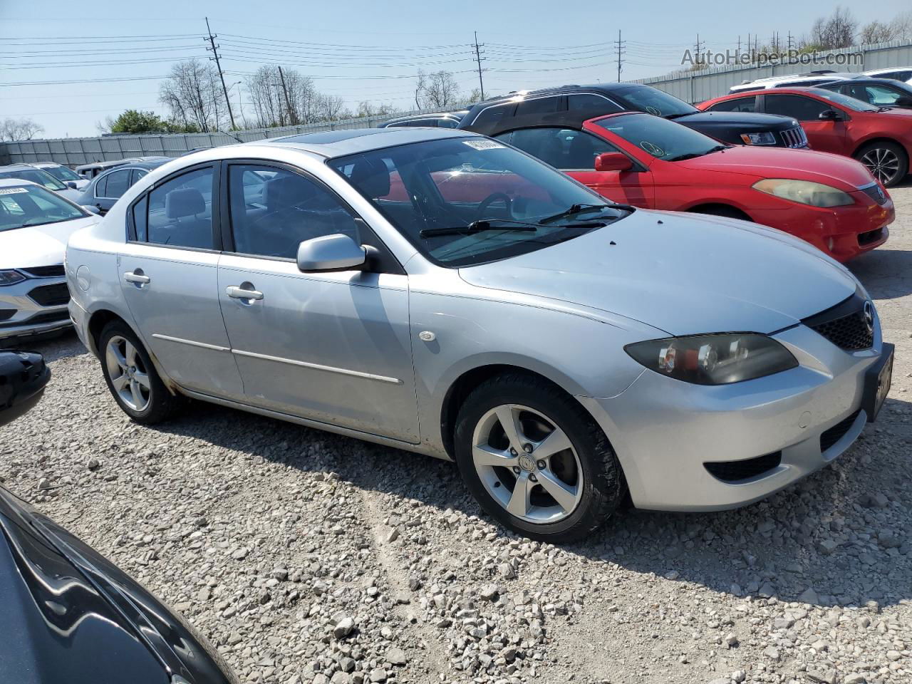 2005 Mazda 3 I Серебряный vin: JM1BK12F151251699