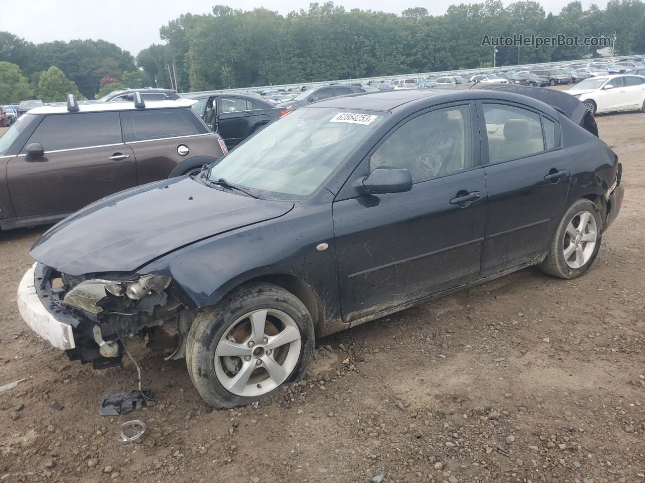 2005 Mazda 3 I Black vin: JM1BK12F351284266