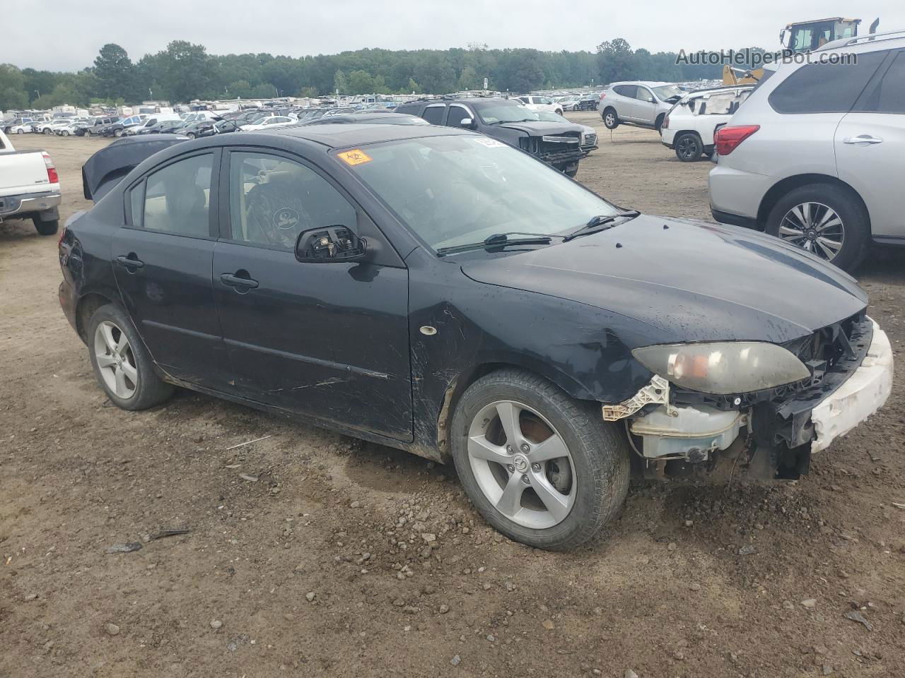 2005 Mazda 3 I Black vin: JM1BK12F351284266