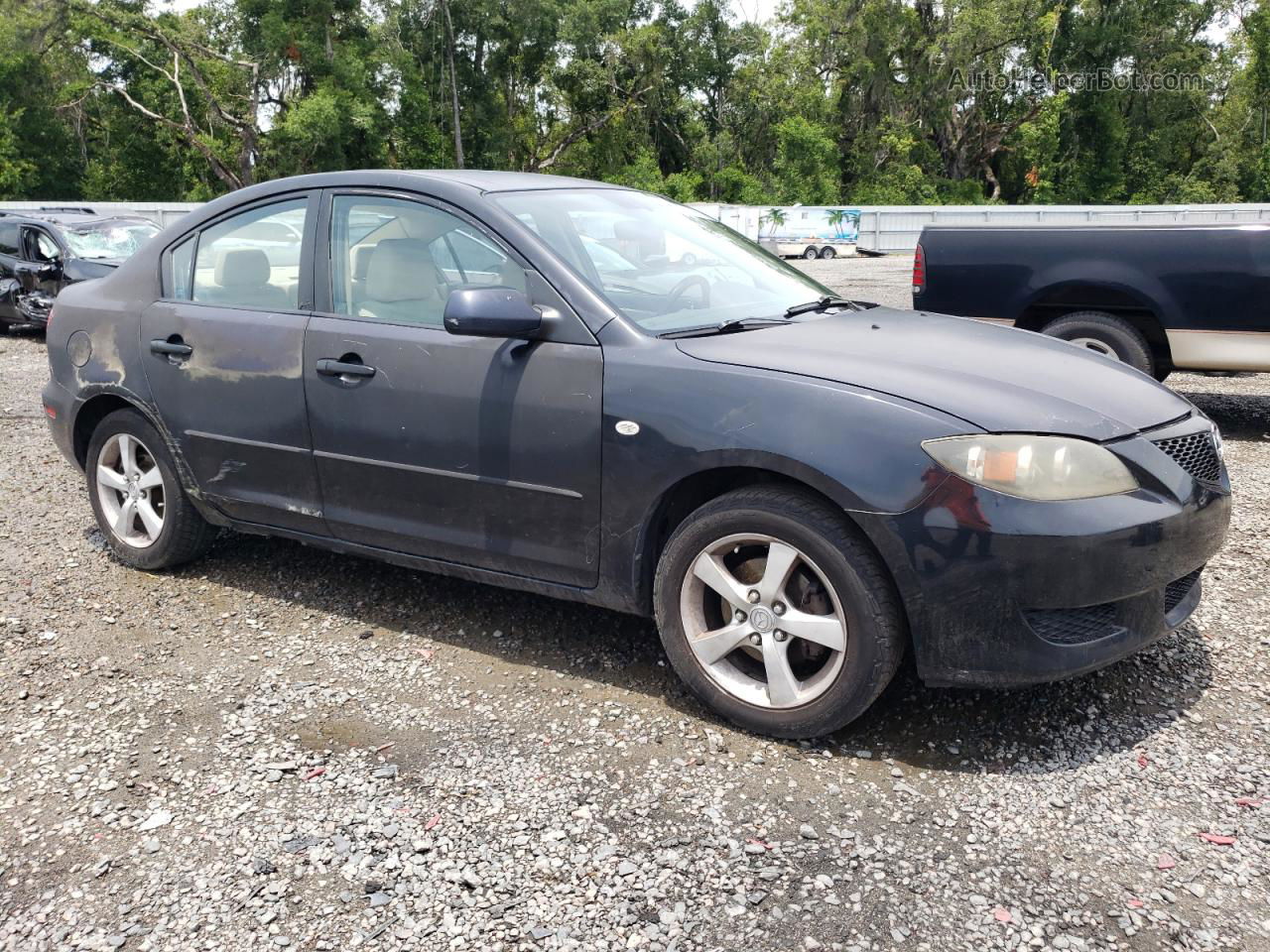 2005 Mazda 3 I Black vin: JM1BK12F751245597