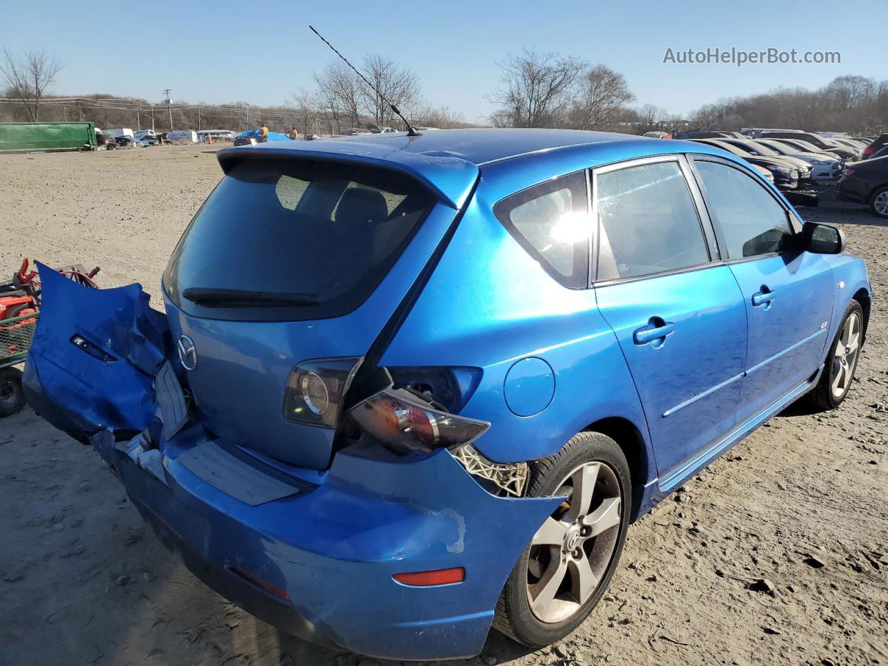 2005 Mazda 3 Hatchback Blue vin: JM1BK143051284373