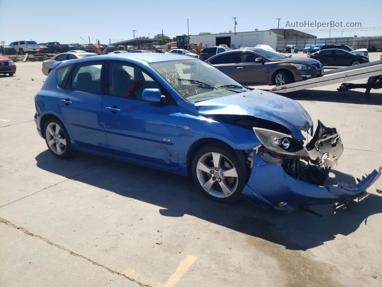 2005 Mazda 3 Hatchback Blue vin: JM1BK143051296197