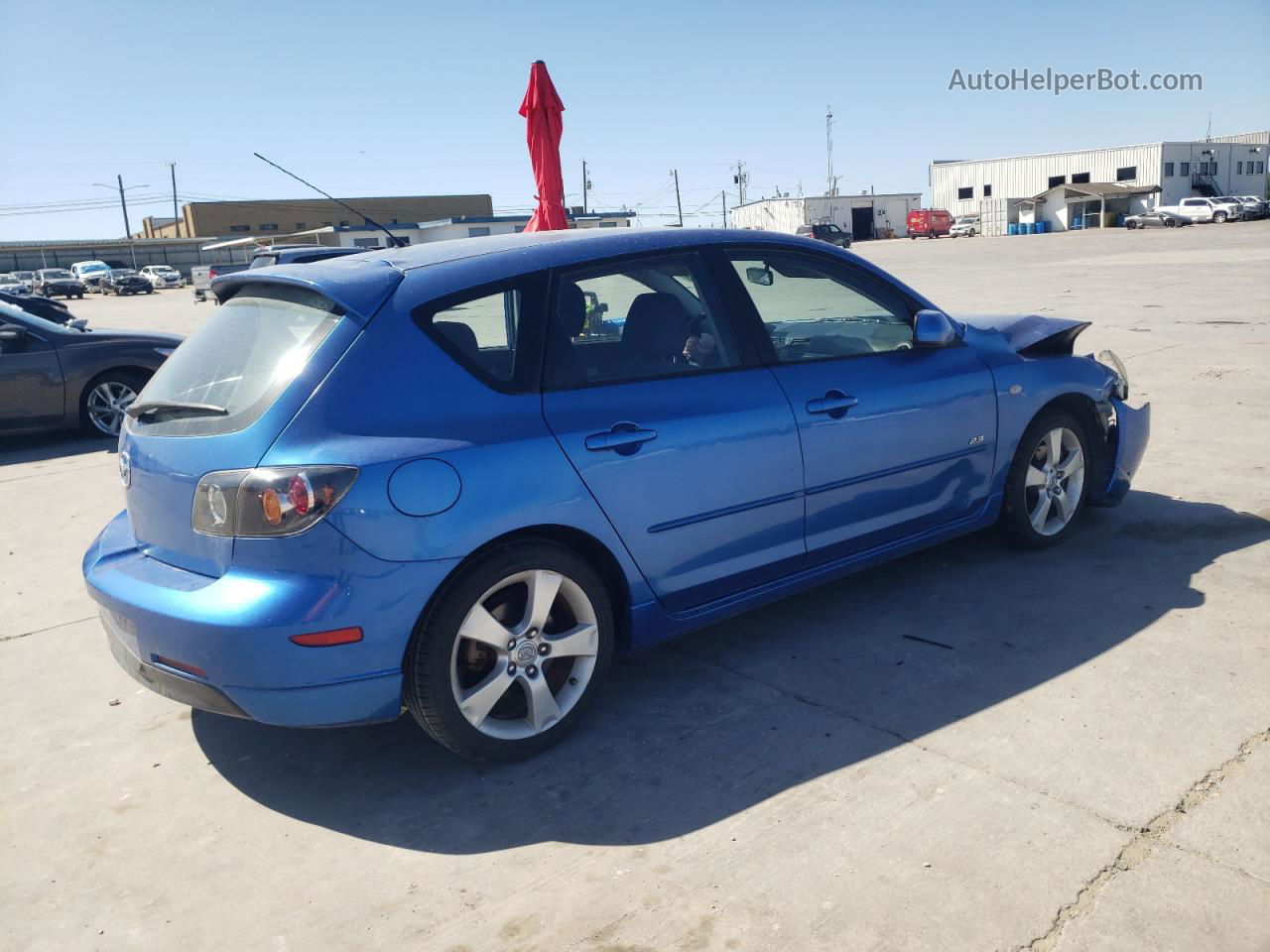 2005 Mazda 3 Hatchback Blue vin: JM1BK143051296197