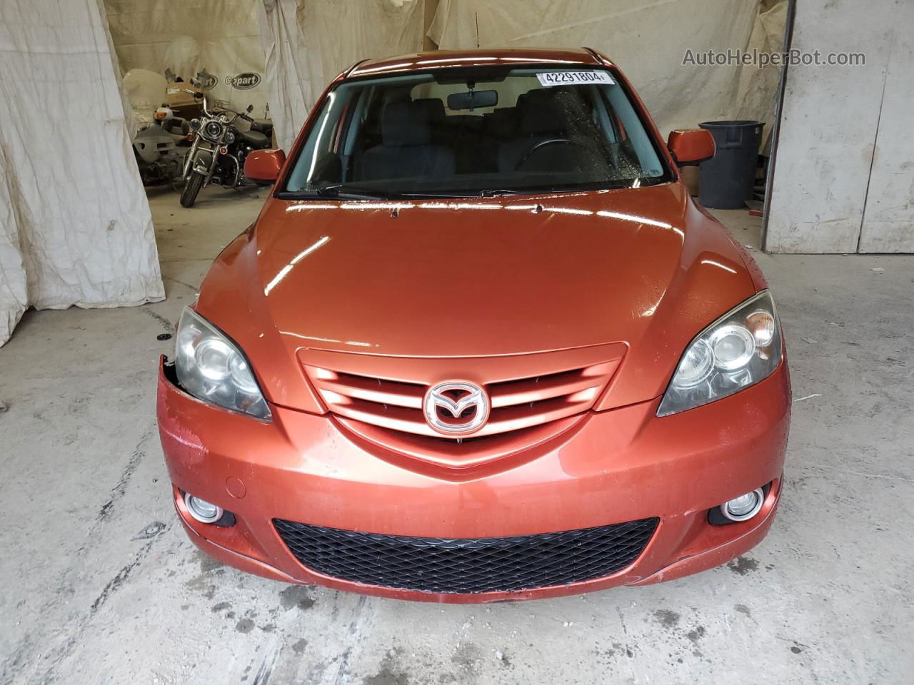 2005 Mazda 3 Hatchback Orange vin: JM1BK143351255028