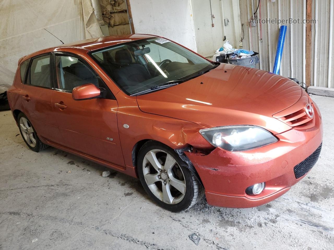 2005 Mazda 3 Hatchback Orange vin: JM1BK143351255028