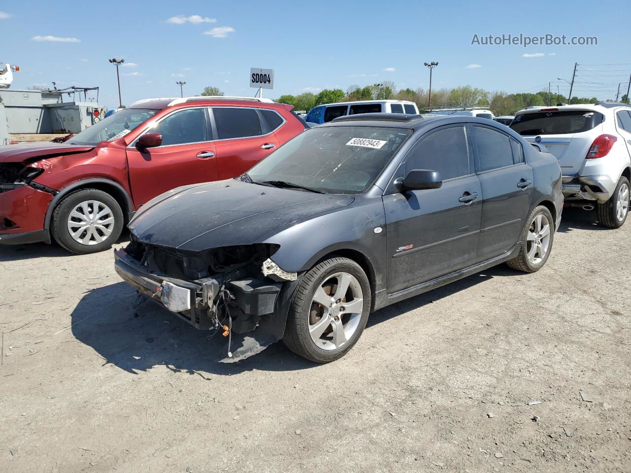 2005 Mazda 3 S Gray vin: JM1BK323051263909