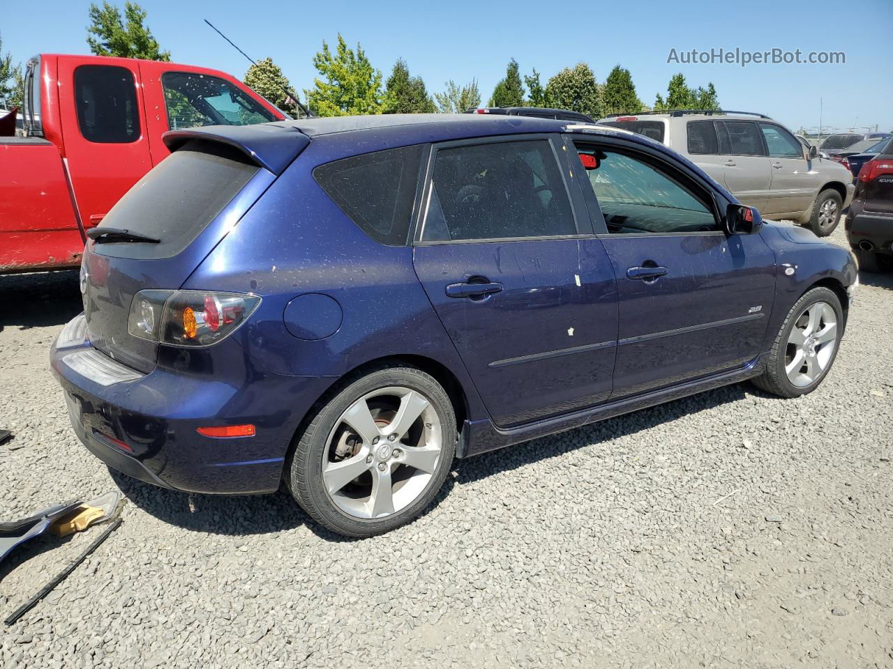 2005 Mazda 3 Hatchback Blue vin: JM1BK343151275340