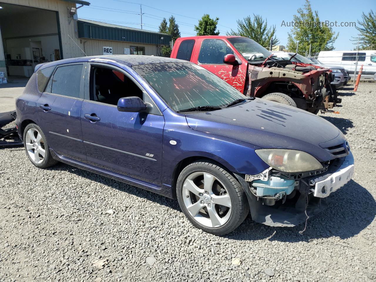 2005 Mazda 3 Hatchback Blue vin: JM1BK343151275340