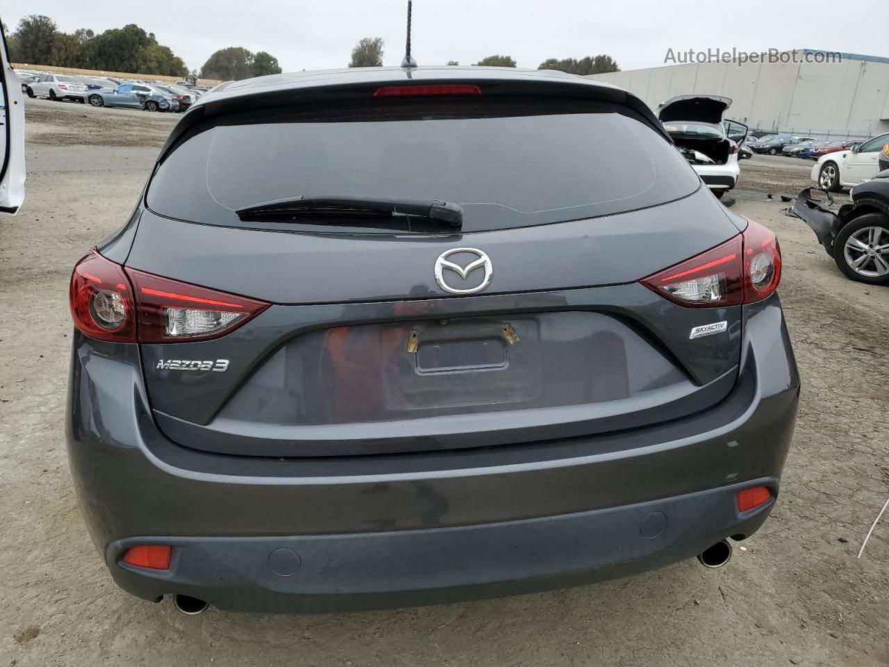 2016 Mazda 3 Sport Gray vin: JM1BM1J70G1320437