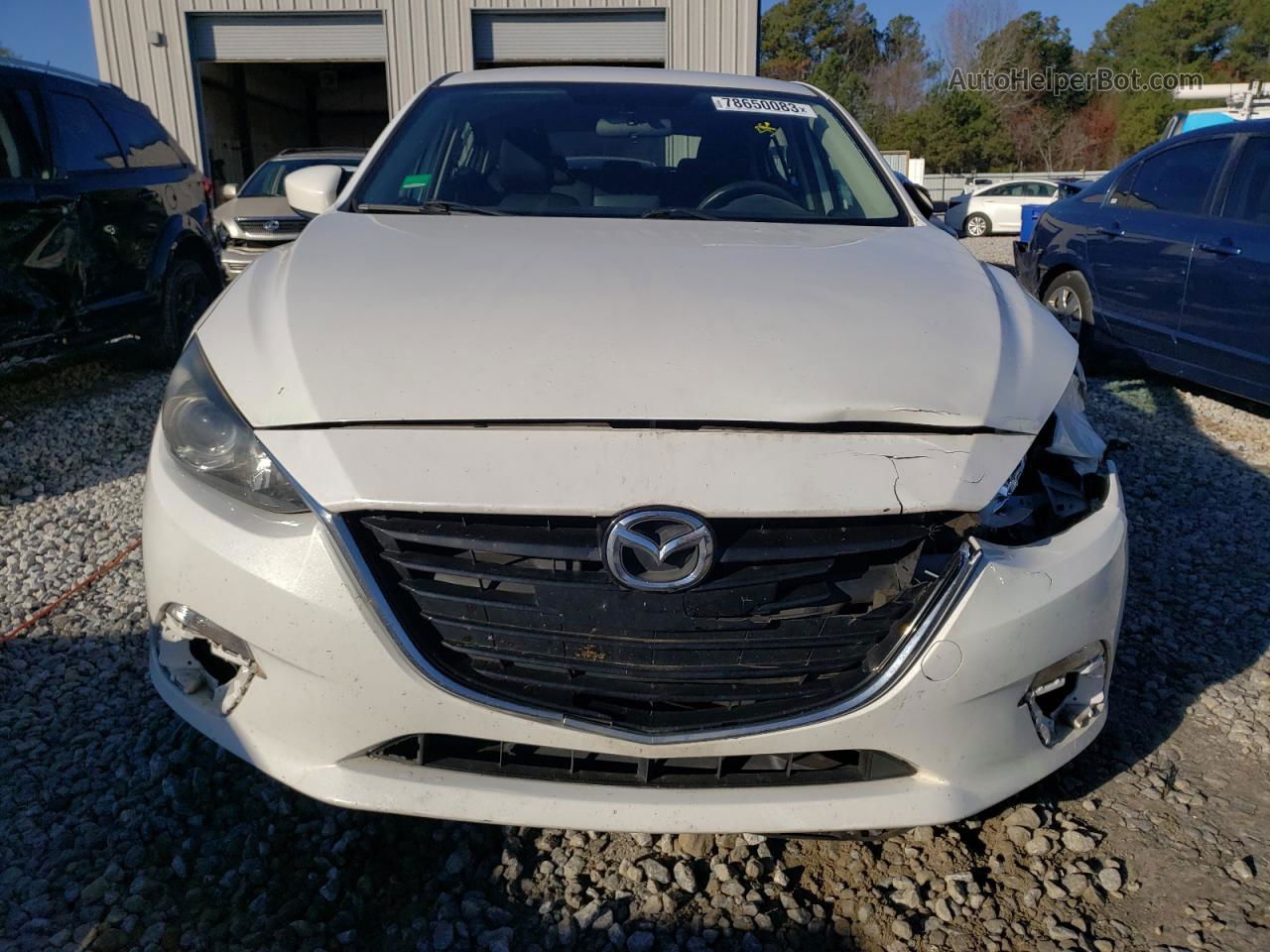 2016 Mazda 3 Sport White vin: JM1BM1J70G1327727