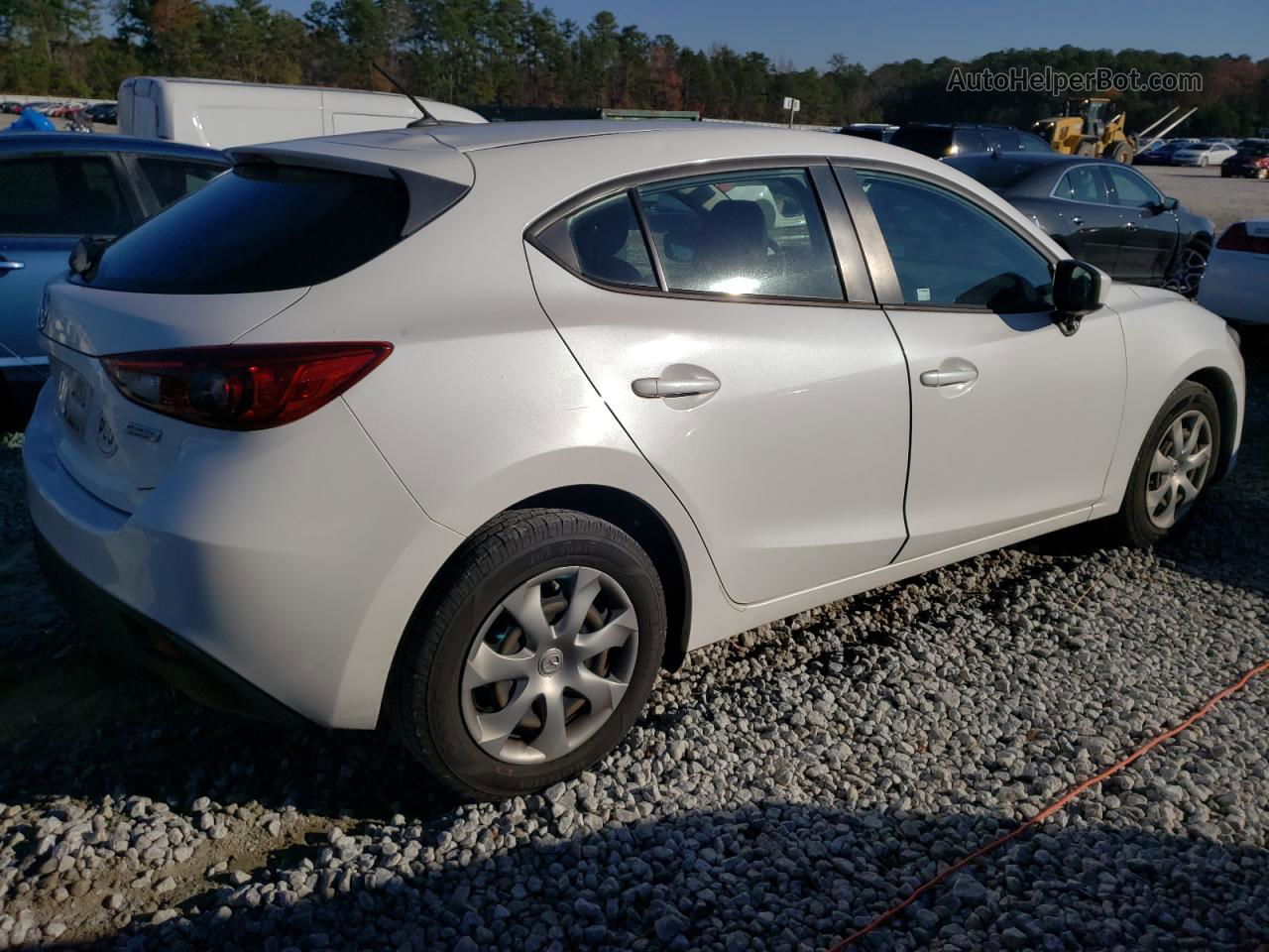 2016 Mazda 3 Sport White vin: JM1BM1J70G1327727