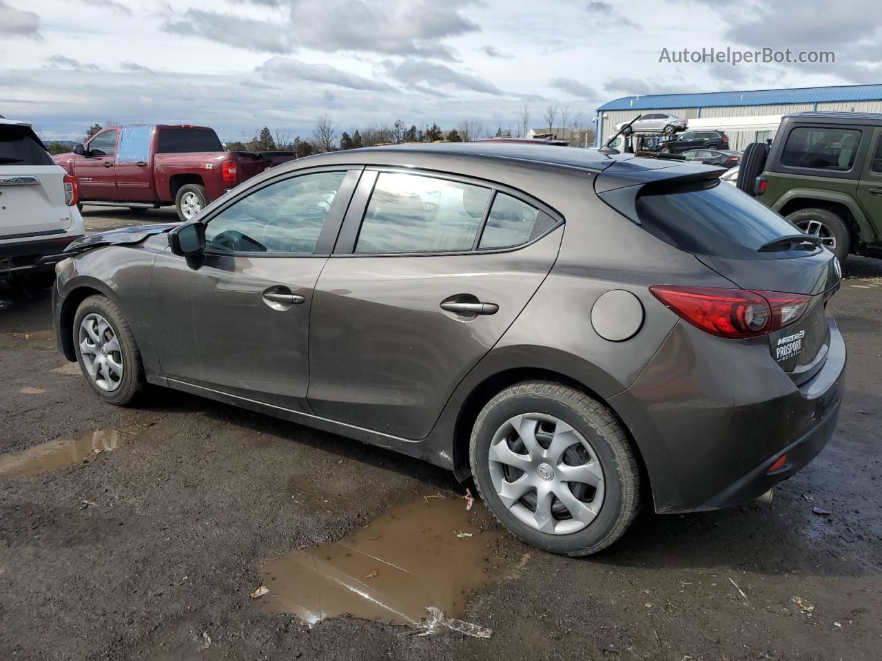 2016 Mazda 3 Sport Gray vin: JM1BM1J72G1336770