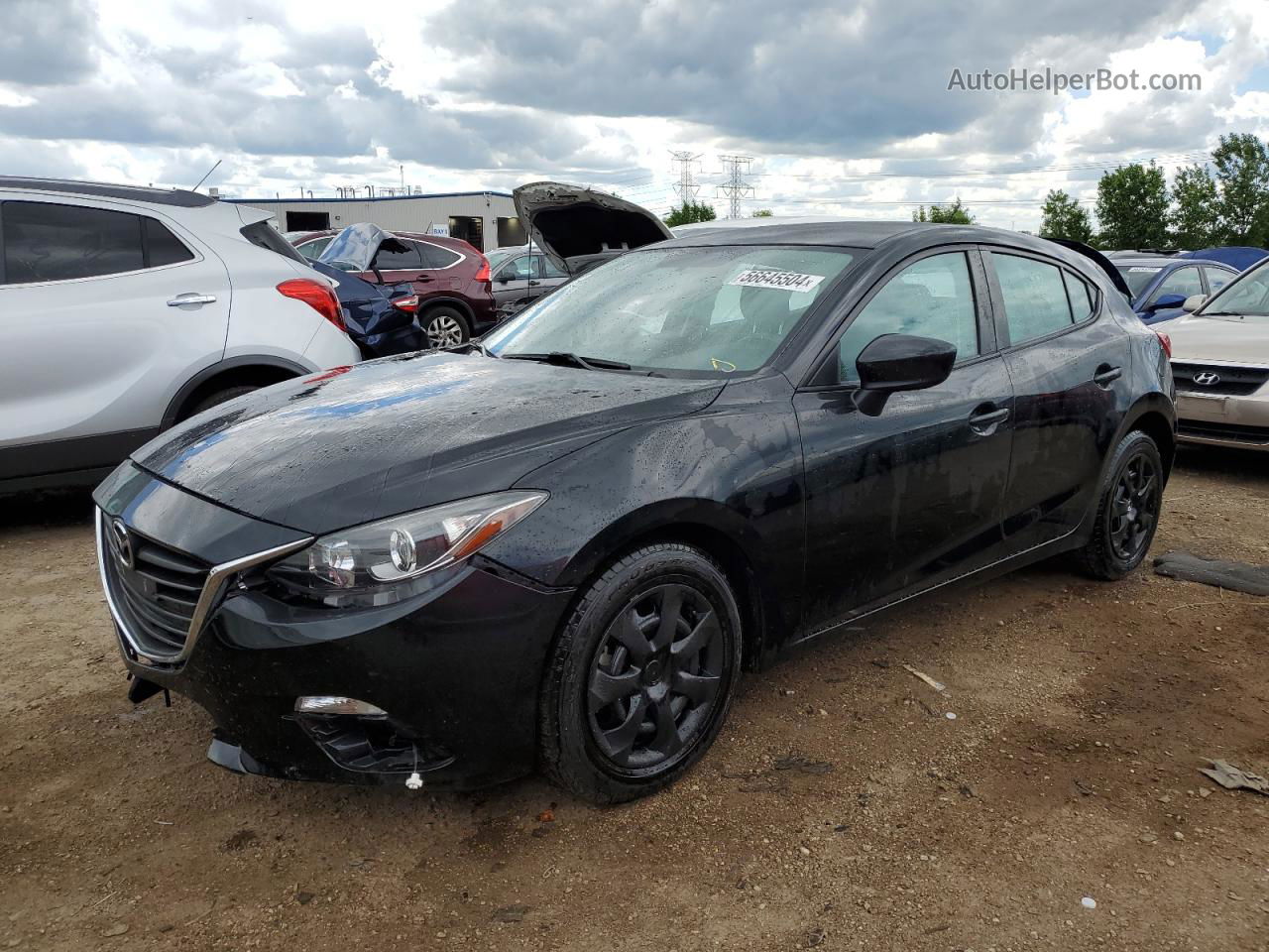 2016 Mazda 3 Sport Black vin: JM1BM1J75G1323978