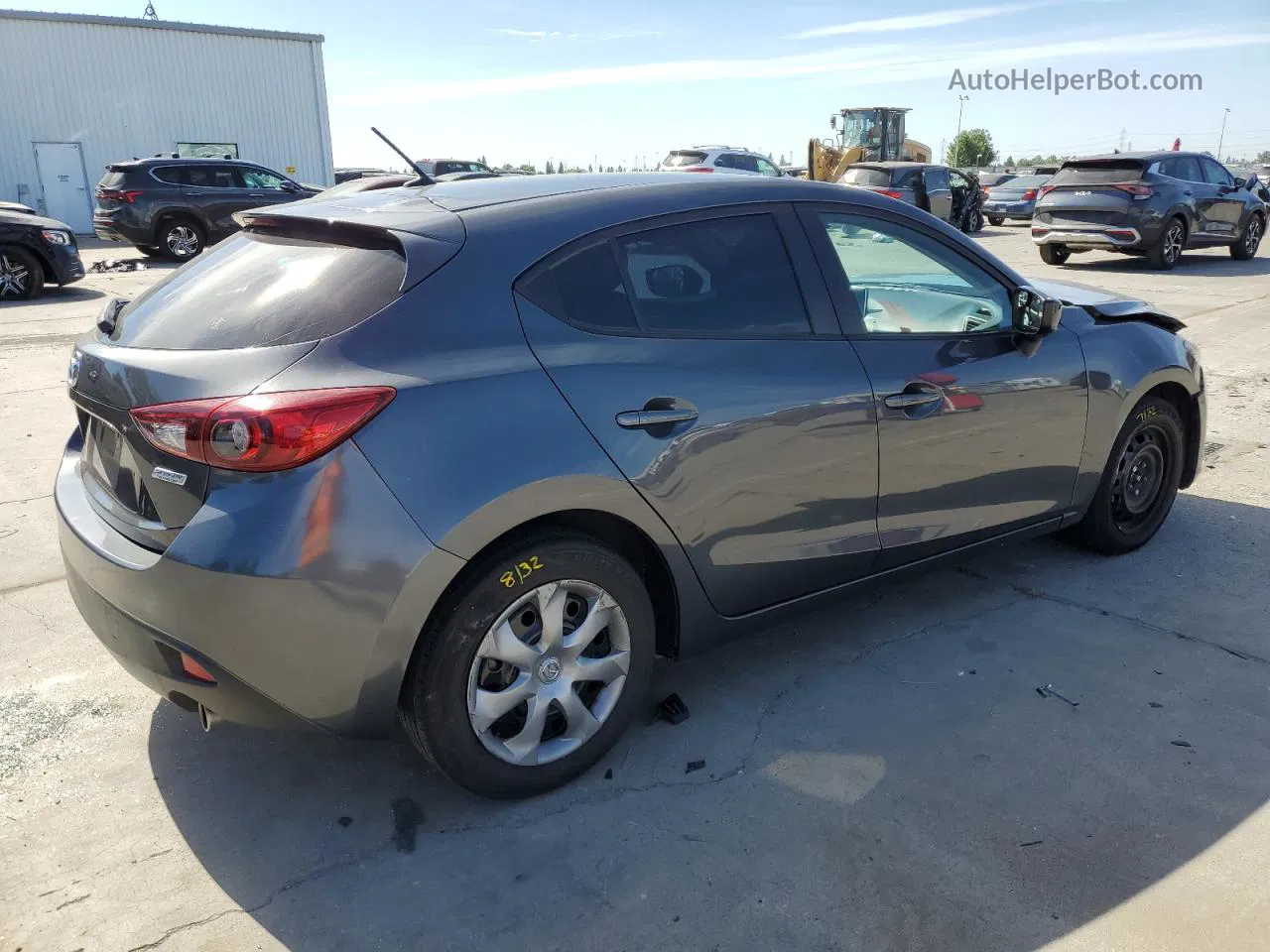 2016 Mazda 3 Sport Gray vin: JM1BM1J76G1344516