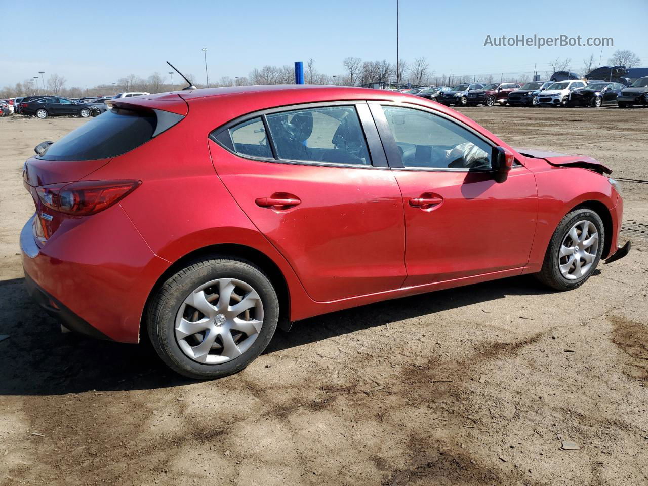 2016 Mazda 3 Sport Красный vin: JM1BM1J76G1346279