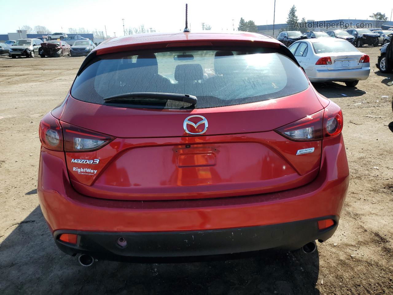 2016 Mazda 3 Sport Red vin: JM1BM1J76G1346279