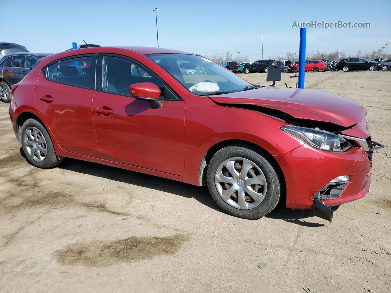 2016 Mazda 3 Sport Red vin: JM1BM1J76G1346279