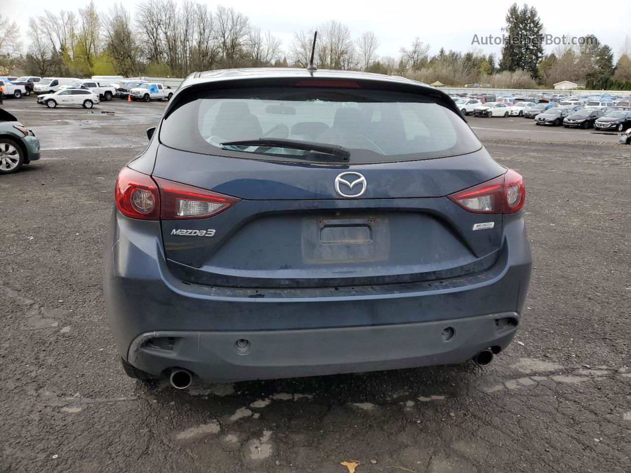 2016 Mazda 3 Sport Blue vin: JM1BM1J78G1339687