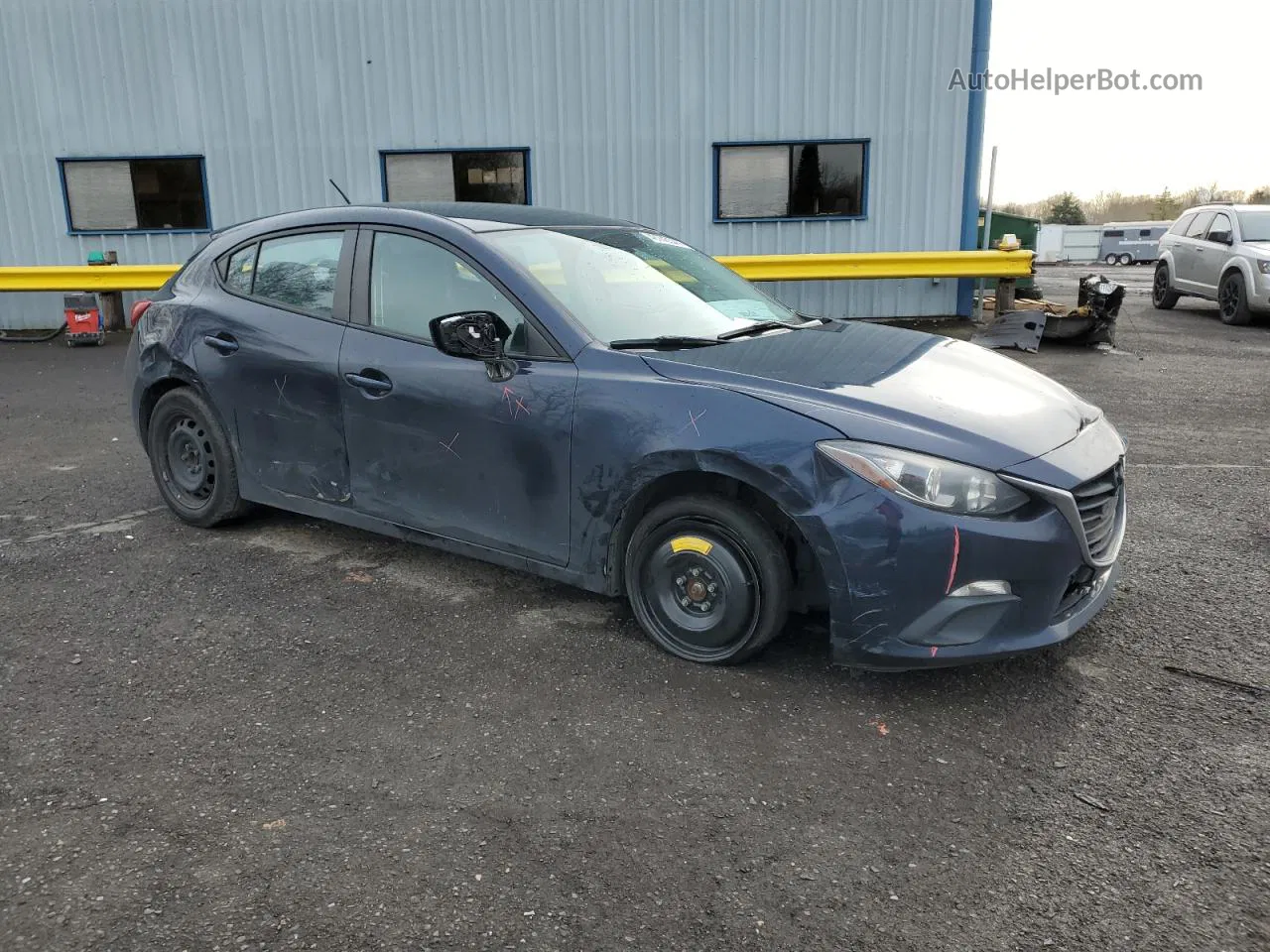 2016 Mazda 3 Sport Blue vin: JM1BM1J78G1339687