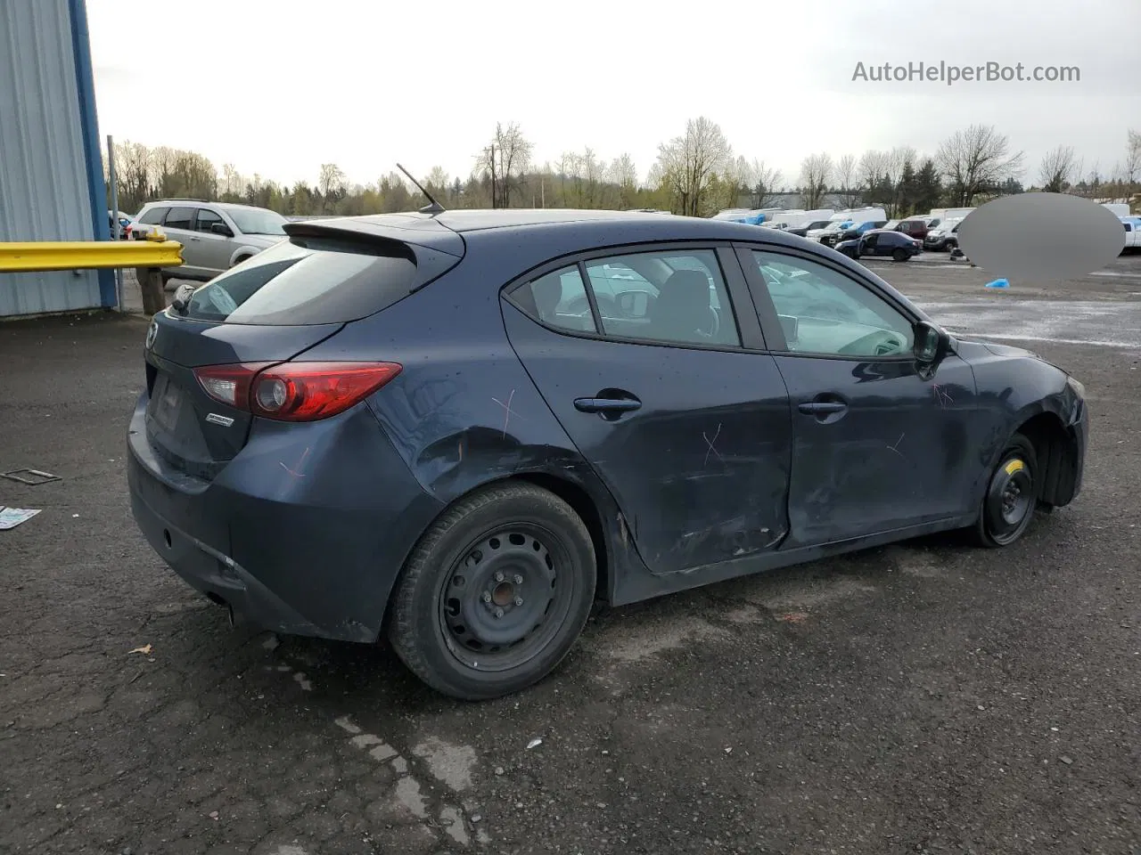 2016 Mazda 3 Sport Blue vin: JM1BM1J78G1339687