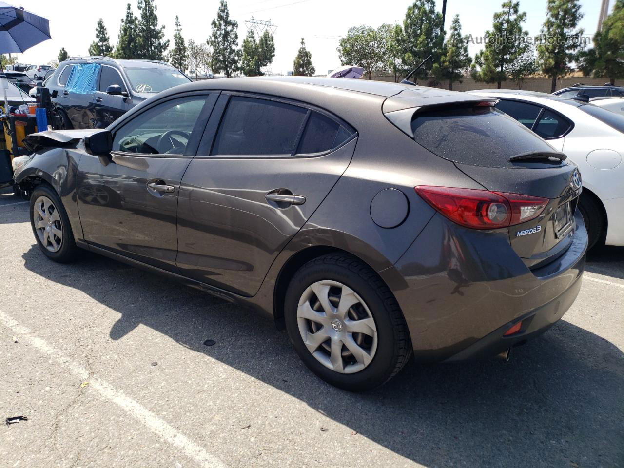 2016 Mazda 3 Sport Gray vin: JM1BM1J79G1286174