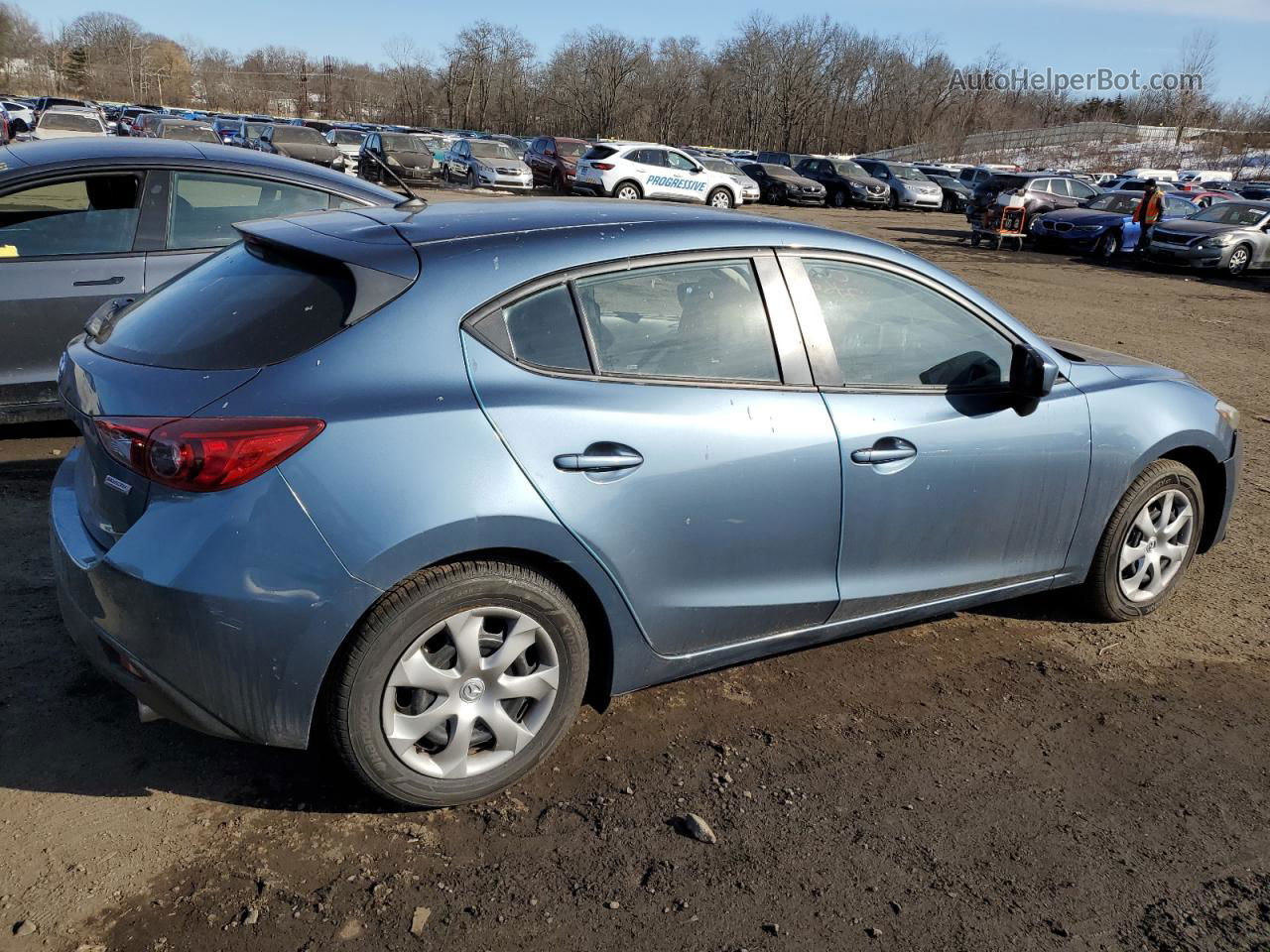 2016 Mazda 3 Sport Синий vin: JM1BM1J79G1292539