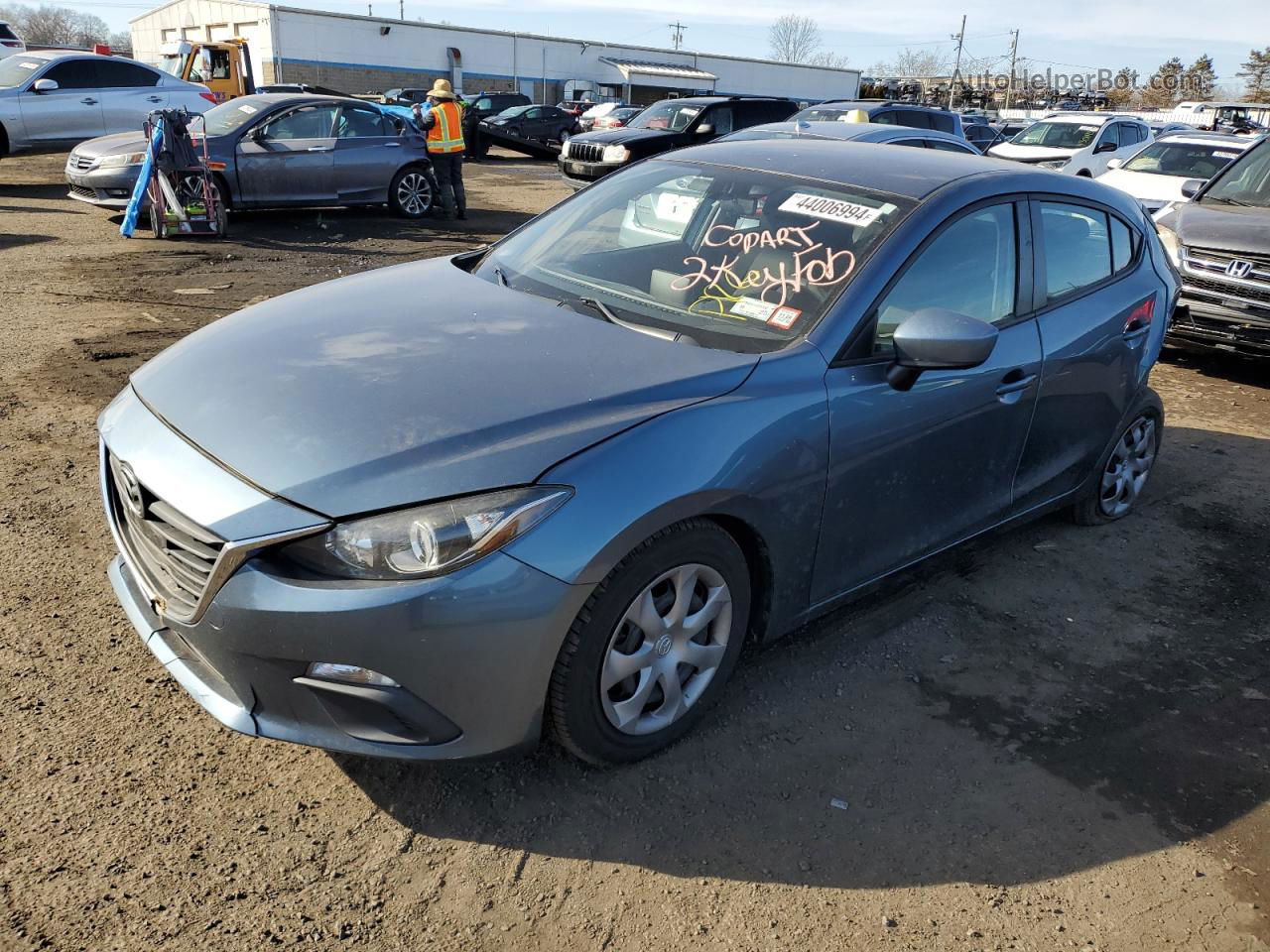 2016 Mazda 3 Sport Blue vin: JM1BM1J79G1292539