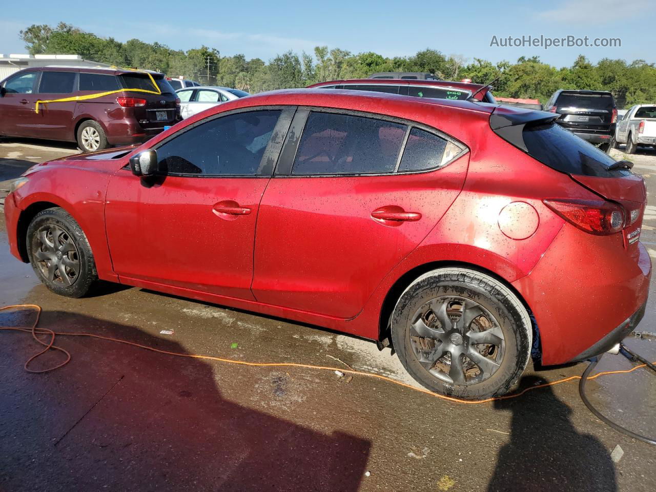 2014 Mazda 3 Sport Red vin: JM1BM1K72E1190642