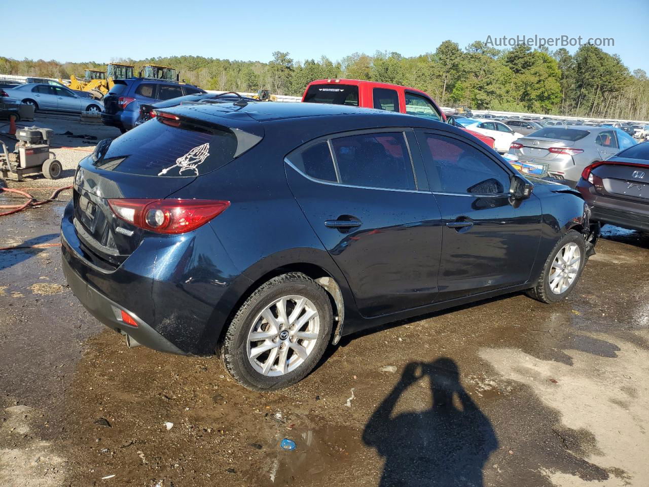 2016 Mazda 3 Sport Blue vin: JM1BM1K72G1339361