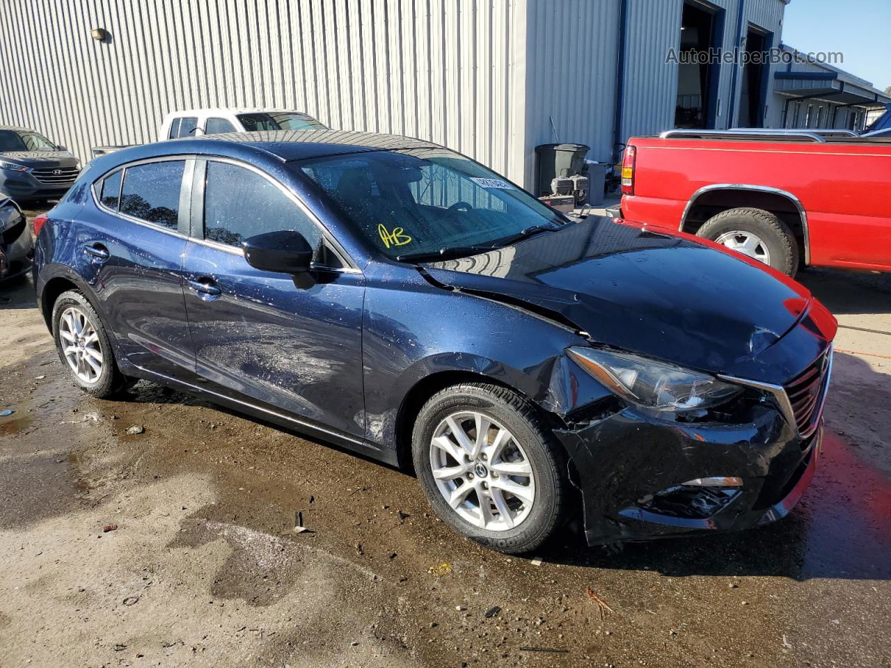 2016 Mazda 3 Sport Blue vin: JM1BM1K72G1339361