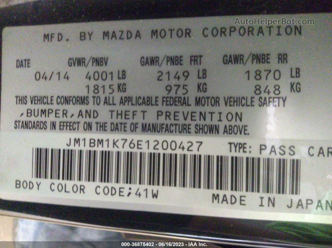 2014 Mazda Mazda3 I Sport Black vin: JM1BM1K76E1200427