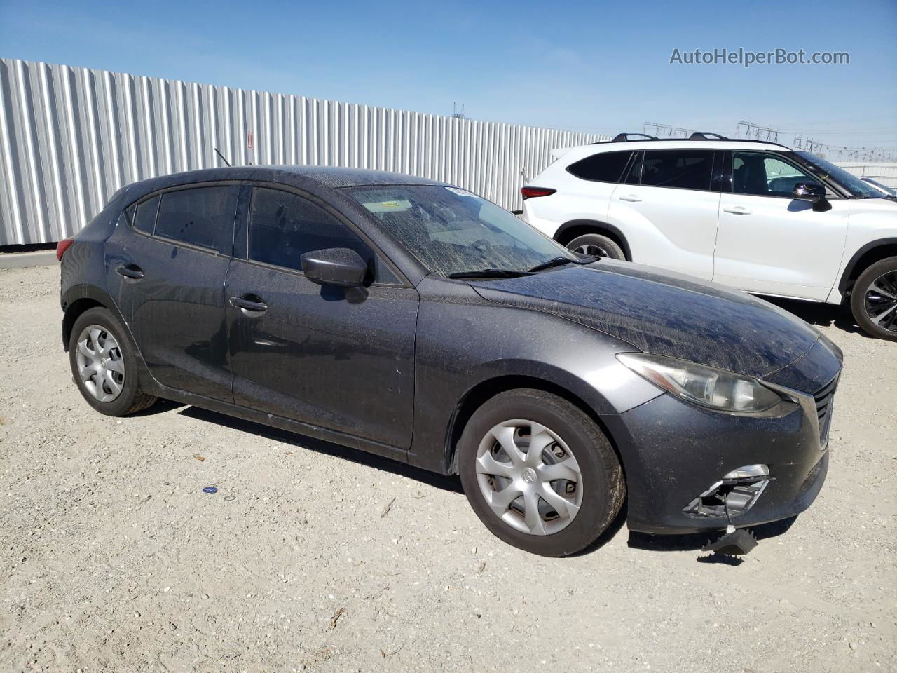 2015 Mazda 3 Sport Серый vin: JM1BM1K7XF1222268