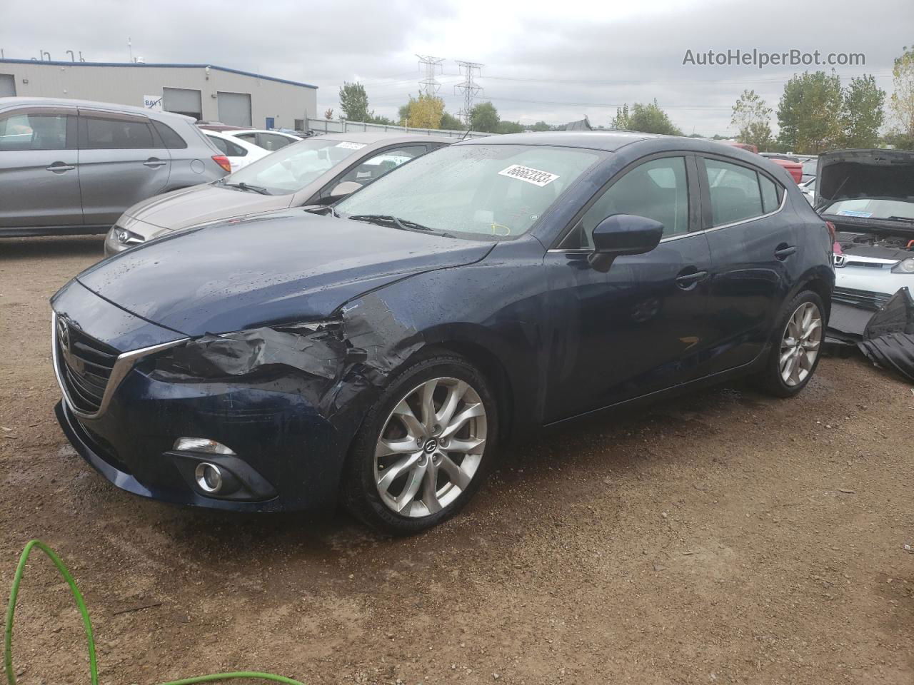 2014 Mazda 3 Touring Blue vin: JM1BM1L31E1146336