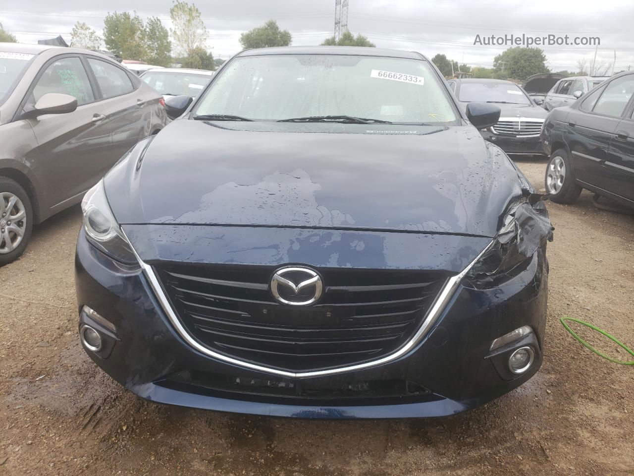 2014 Mazda 3 Touring Синий vin: JM1BM1L31E1146336