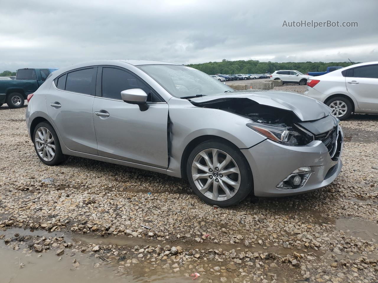 2014 Mazda 3 Touring Silver vin: JM1BM1L36E1140810