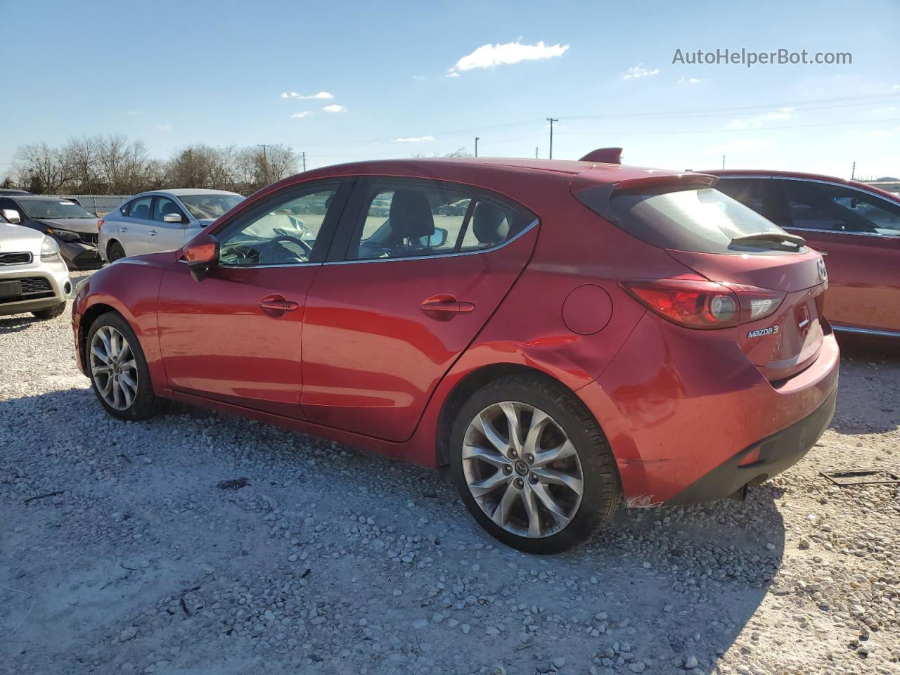 2015 Mazda 3 Touring Red vin: JM1BM1L3XF1233850