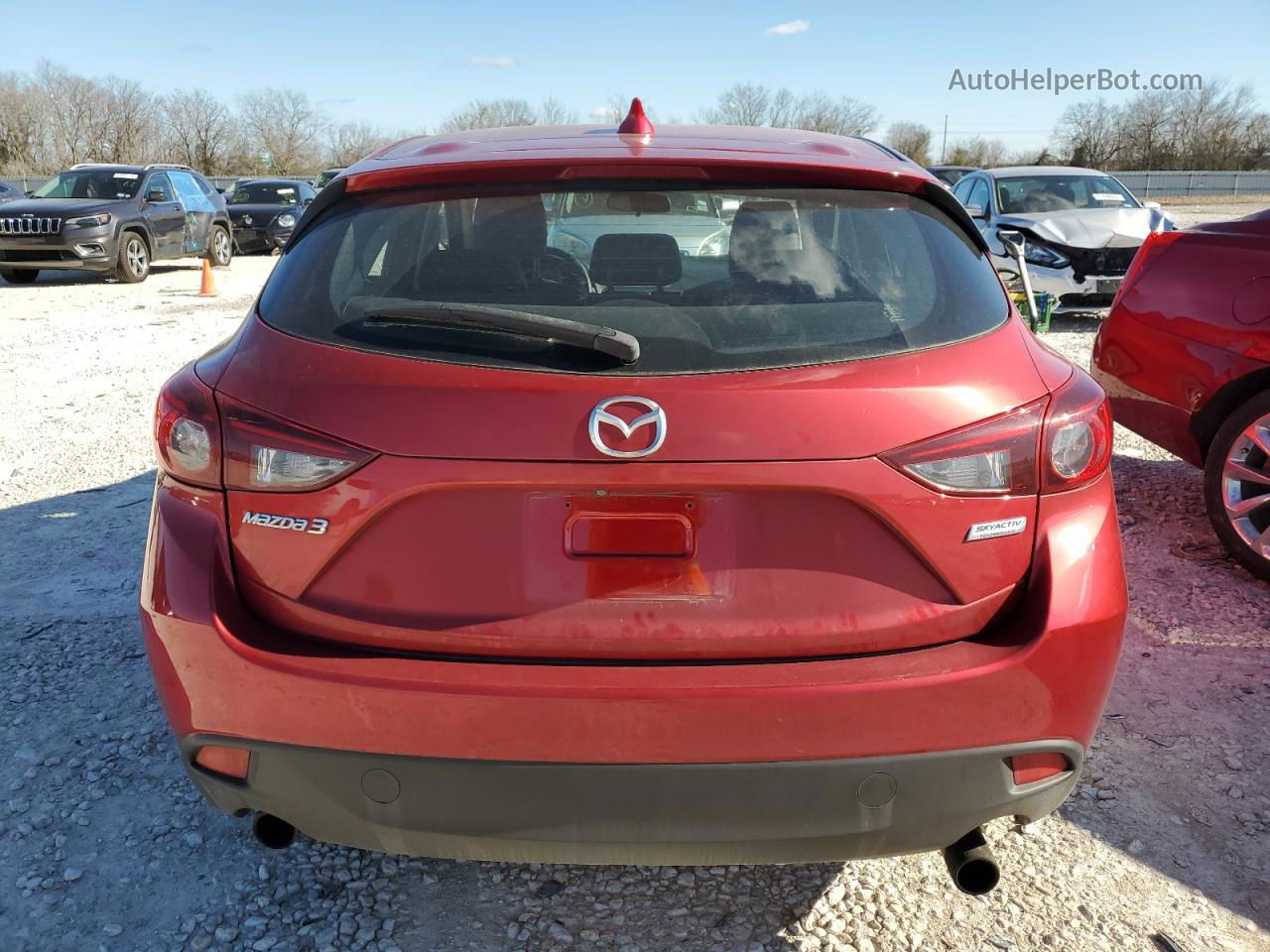 2015 Mazda 3 Touring Red vin: JM1BM1L3XF1233850