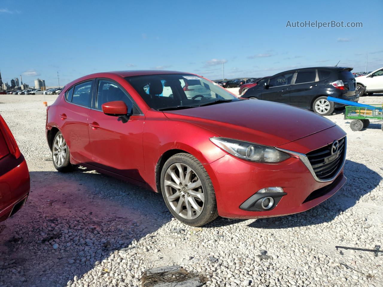 2015 Mazda 3 Touring Red vin: JM1BM1L3XF1233850