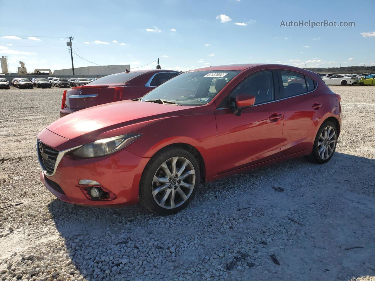 2015 Mazda 3 Touring Red vin: JM1BM1L3XF1233850