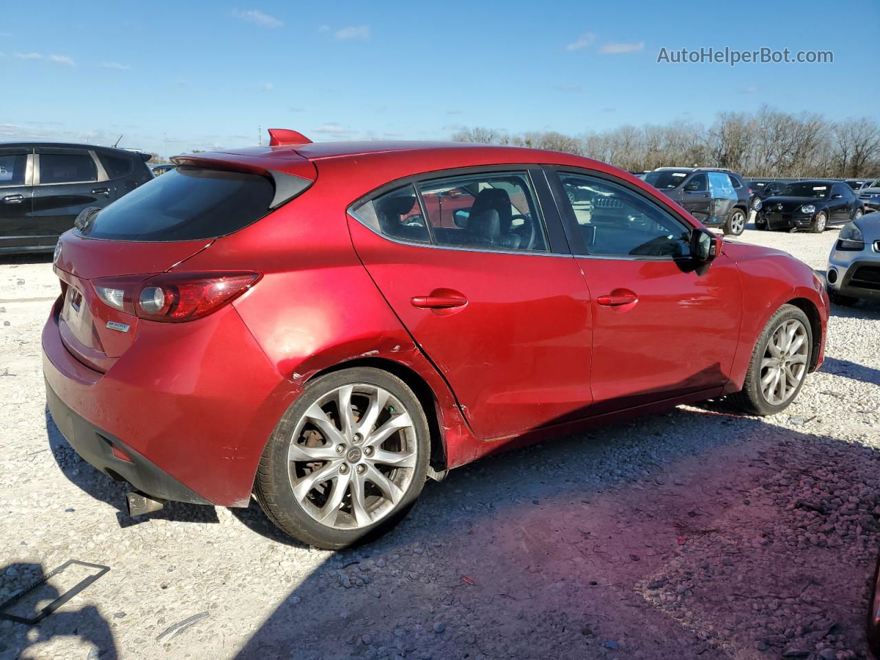 2015 Mazda 3 Touring Red vin: JM1BM1L3XF1233850